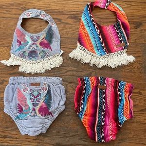 Matching Bib and Diaper Cover